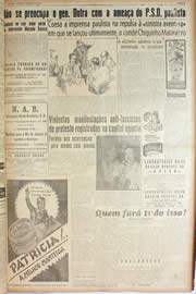Página do jornal Unitário de fevereiro de 1946