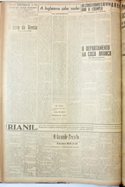 Página do jornal Unitário de fevereiro de 1946