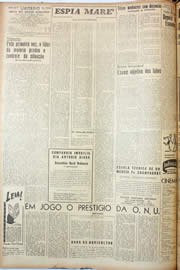 Página do jornal Unitário de fevereiro de 1946