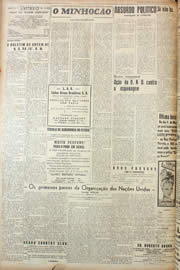 Página do jornal Unitário de fevereiro de 1946