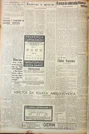 Página do jornal Unitário de março de 1946
