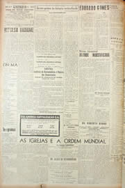 Página do jornal Unitário de março de 1946