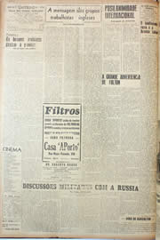 Página do jornal Unitário de março de 1946