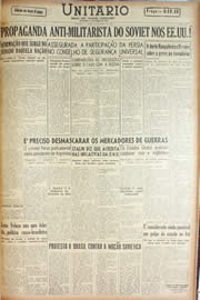Página do jornal Unitário de março de 1946