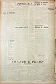 Página do jornal Unitário de março de 1946