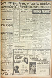Página do jornal Unitário de março de 1946