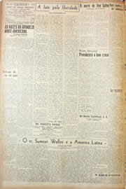 Página do jornal Unitário de março de 1946
