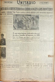 Página do jornal Unitário de abril de 1946