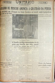 Página do jornal Unitário de abril de 1946