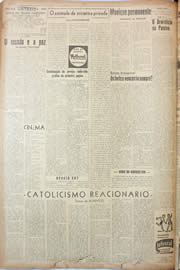 Página do jornal Unitário de abril de 1946