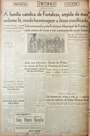Página do jornal Unitário de abril de 1946