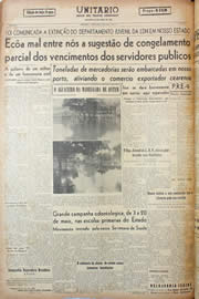 Página do jornal Unitário de abril de 1946