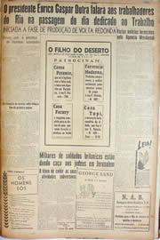 Página do jornal Unitário de abril de 1946