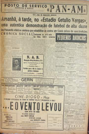 Página do jornal Unitário de maio de 1946