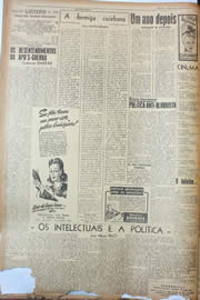 Página do jornal Unitário de maio de 1946