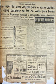 Página do jornal Unitário de maio de 1946