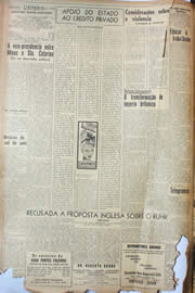 Página do jornal Unitário de maio de 1946