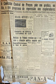 Página do jornal Unitário de maio de 1946