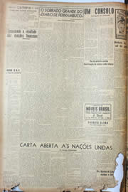 Página do jornal Unitário de maio de 1946