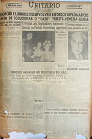 Página do jornal Unitário de maio de 1946