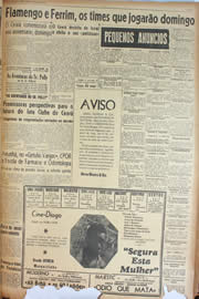 Página do jornal Unitário de maio de 1946