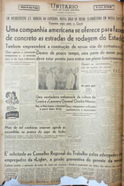 Página do jornal Unitário de junho de 1946