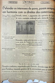 Página do jornal Unitário de junho de 1946