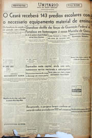 Página do jornal Unitário de junho de 1946