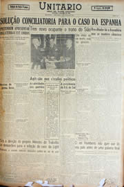 Página do jornal Unitário de junho de 1946