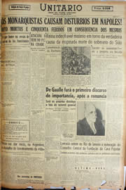Página do jornal Unitário de junho de 1946