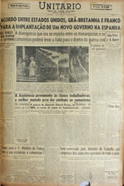 Página do jornal Unitário de junho de 1946