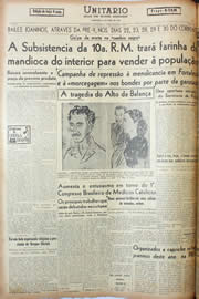 Página do jornal Unitário de junho de 1946