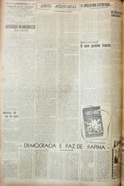 Página do jornal Unitário de junho de 1946