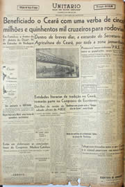Página do jornal Unitário de julho de 1946