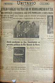 Página do jornal Unitário de julho de 1946