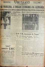 Página do jornal Unitário de julho de 1946