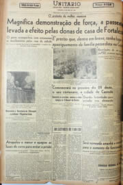 Página do jornal Unitário de julho de 1946