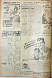 Página do jornal Unitário de agosto de 1946