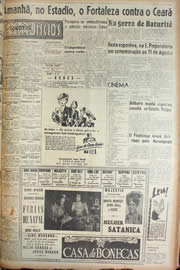 Página do jornal Unitário de agosto de 1946