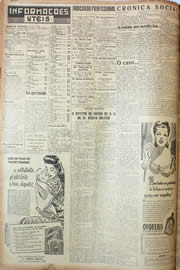 Página do jornal Unitário de agosto de 1946