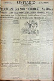 Página do jornal Unitário de agosto de 1946