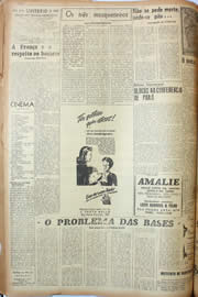 Página do jornal Unitário de agosto de 1946