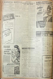 Página do jornal Unitário de agosto de 1946