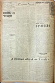 Página do jornal Unitário de agosto de 1946