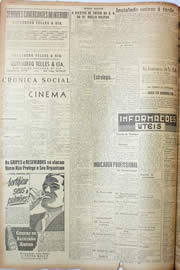 Página do jornal Unitário de agosto de 1946