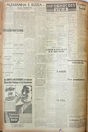 Página do jornal Unitário de agosto de 1946