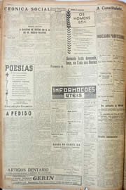 Página do jornal Unitário de agosto de 1946
