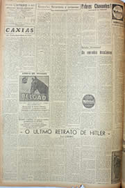 Página do jornal Unitário de agosto de 1946