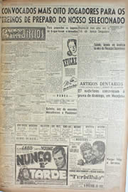 Página do jornal Unitário de agosto de 1946