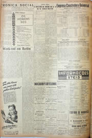 Página do jornal Unitário de agosto de 1946